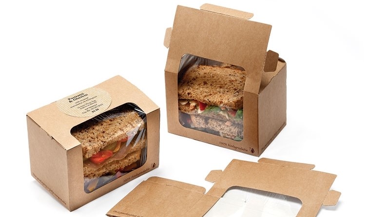 طراحی جعبه ساندویچ در از بالا
