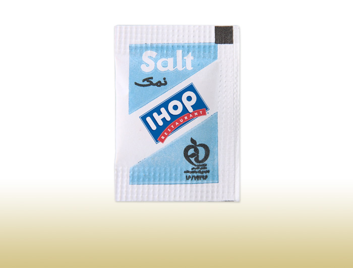 Exclusive salt and pepper sachet Packaging